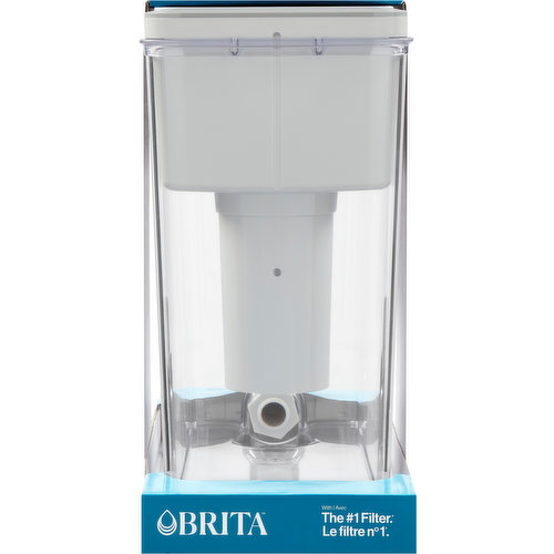 Brita Extra Large Ultramax 27 Cup Black Filtered Water Dispenser with 1  Standard Filter