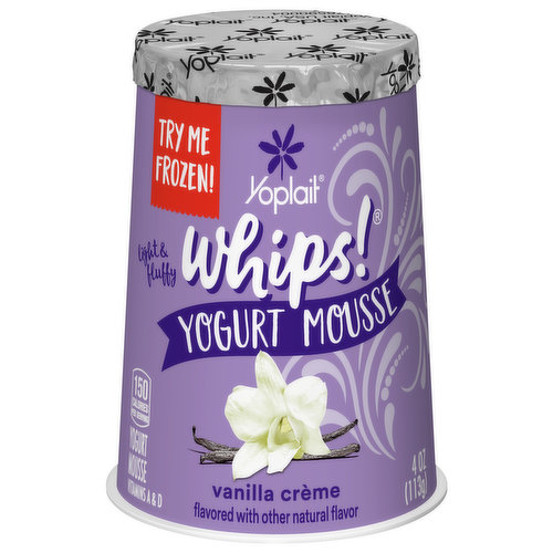 Yoplait Whips! Yogurt Mousse, Vanilla Creme