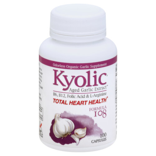 Kyolic Aged Garlic Extract, Formula 108, Capsules