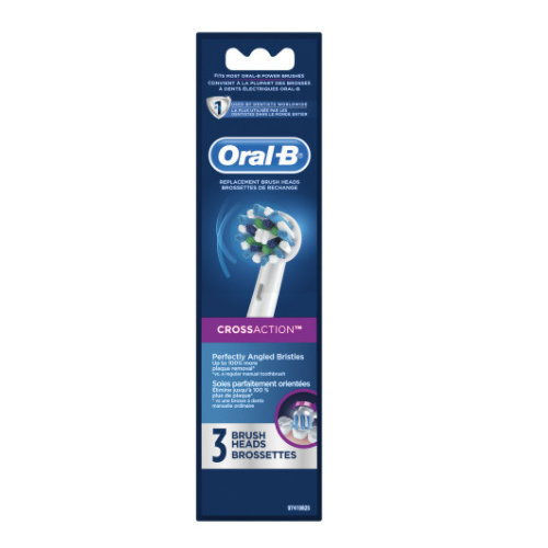 Cross Action Electric Toothbrush Replacement 3 Pack