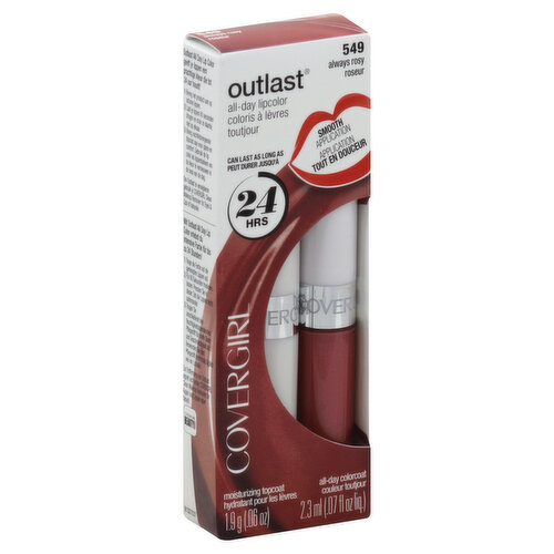 CoverGirl Outlast All-Day Lipcolor, Always Rosy 549