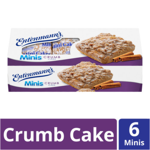 Entenmann's Entenmann's Minis Crumb Snack Cakes, 6 count, 12.25 oz