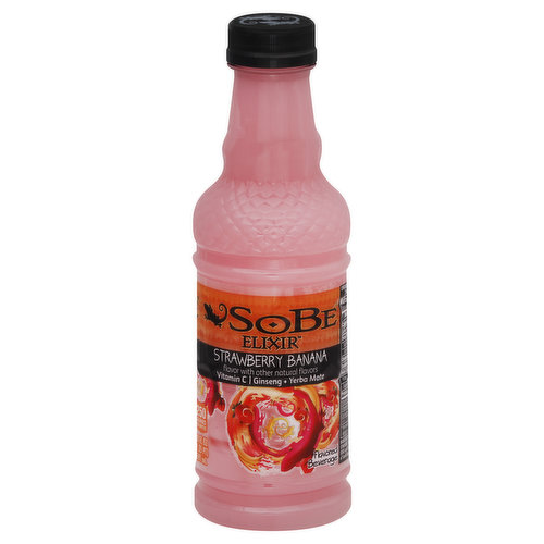 SoBe Elixir Flavored Beverage, Strawberry Banana