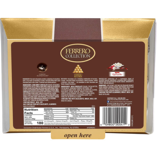 ferrero rocher / rond noir /raffaello 15p