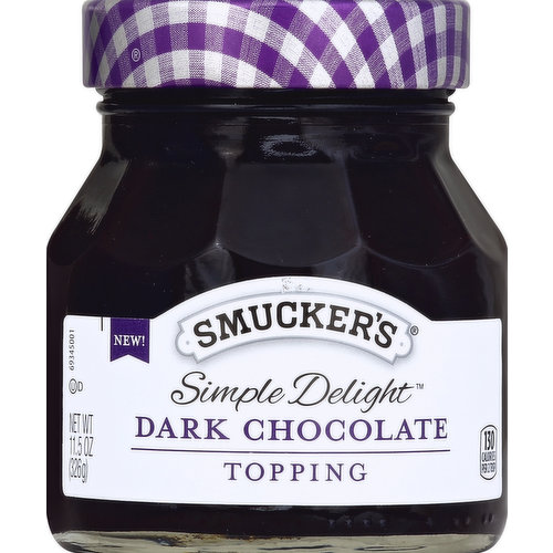 Smucker's Simple Delight Topping, Ice Cream, Dark Chocolate