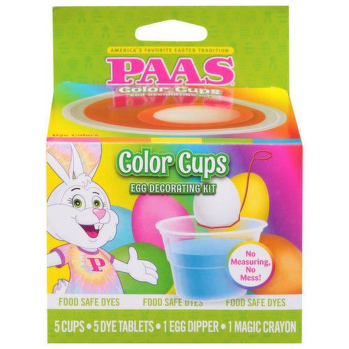 Paas Egg Decorating Kit, Color Cups
