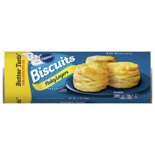 Pillsbury Flaky Layers Butter Tastin' Biscuits
