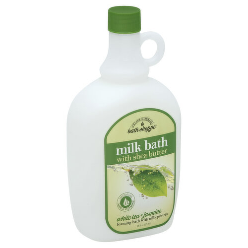 Foaming bath with milk protein. Enriched with aloe & vitamin E. Experience More than Clean: Village Naturals Bath Shoppe has been trusted for many years to deliver high quality, luxurious bath and body products. Hand-selected moisturizing ingredients paired with inspired fragrances and extracts deliver an ultra-softening and intensely hydrating experience. Benefits: Shea Butter: to moisturize & replenish. Milk Protein: to nourish & condition. Aloe & Vitamin E: to help repair & protect. villagenaturalsbathshoppe.com. Not tested on animals. Please recycle. Made in the USA.