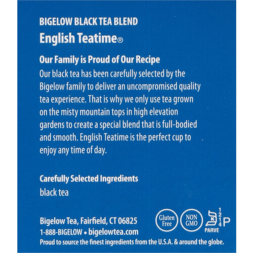 Bigelow Black Tea, English Teatime, Tea Bags