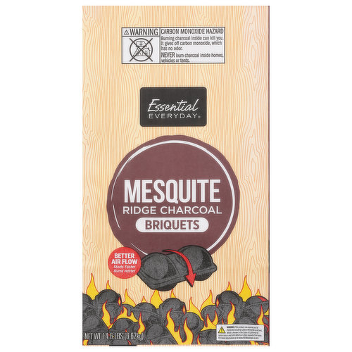 Essential Everyday Briquets, Ridge Charcoal, Mesquite