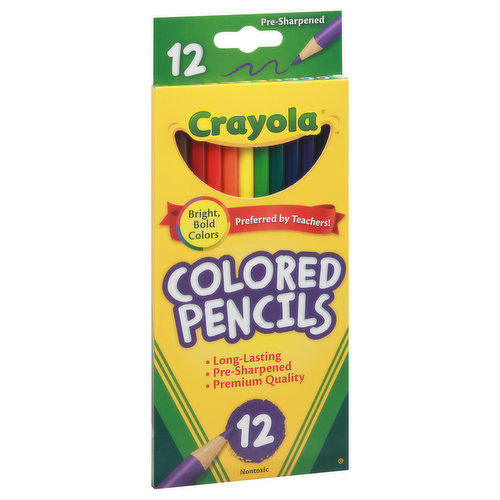 Crayola is dedicated to ensuring kids use every bit of their creative potential. That's why our colored pencils are long-lasting and come in a variety of brilliant colors. Crayola colored pencils unleash the power of kids imaginations!