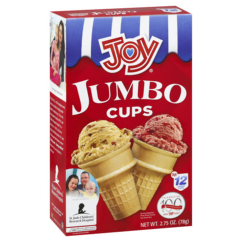 Joy Ice Cream Cups, Jumbo