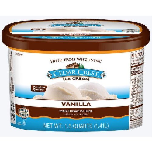 Cedar Crest Vanilla Ice Cream