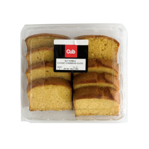 Cub Bakery Buttermilk Cornbread Loaf Slices 8 Count