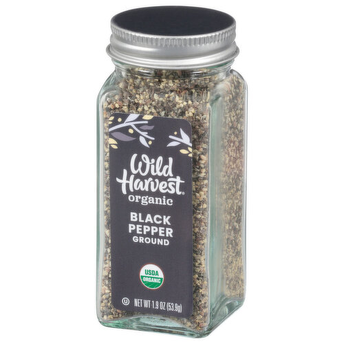 Wild Harvest Black Pepper, Organic, Ground