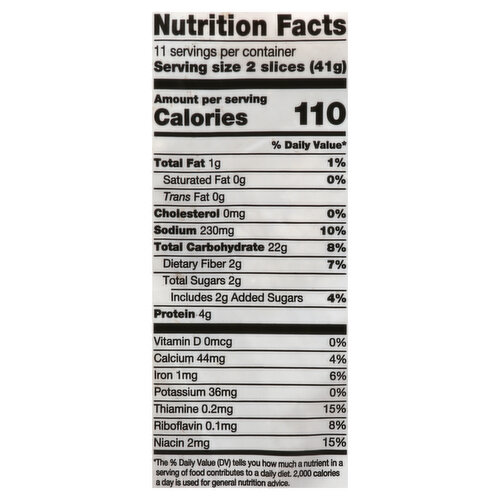 Wonder Bread Nutrition Facts Label Besto Blog