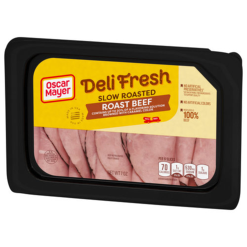 Oscar Mayer Deli Fresh Slow Roasted Roast Beef Sliced Lunch Meat