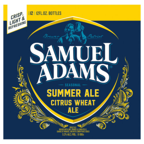 In 1810, the Oktoberfest tradition was born when Munich celebrated the Crown Prince Ludwig's wedding with a special beer and 16-day party. Samuel Adams Octoberfest is our take on the style. It blends hearty malts for a deep, smooth flavor with notes of caramel that’s perfect for the season, or whatever you’re celebrating. Octoberfest pairs well with French onion soup, pot roast, apple strudel and, of course, Bavarian pretzels. Prost! 5.3% ABV. Available August - October. 12 pack, 12 fl. oz. bottles.