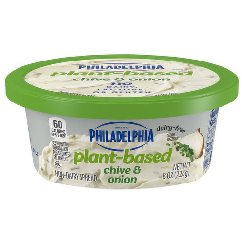 Philadelphia Spread, Dairy-Free, Plant-Based, Chive & Onion