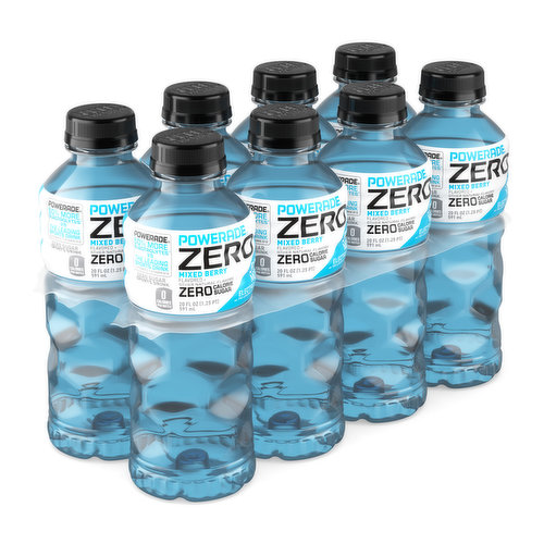 Powerade Zero Sugar Mixed Berry, 28 Oz. Bottles, 15 Pack