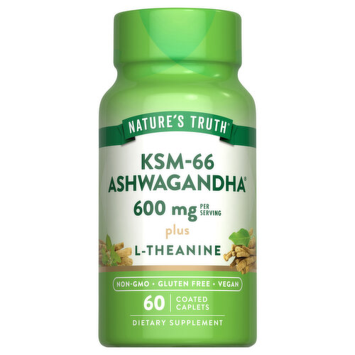 Nature's Truth KSM-66 Ashwagandha, 600 mg, Caplets