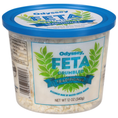 Odyssey Feta, Traditional, Crumbled
