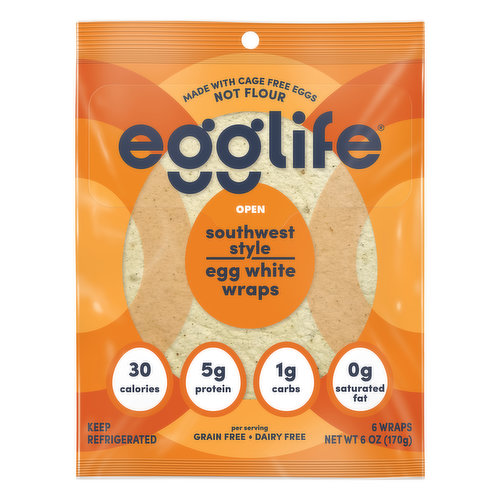 Egglife Egg White Wraps, Southwest Style