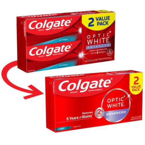 Colgate Optic White Advanced Whitening Toothpaste
