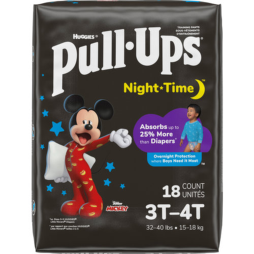 Pull-Ups Night-Time Boys' Potty Training Pants 3T-4T (32-40 lbs