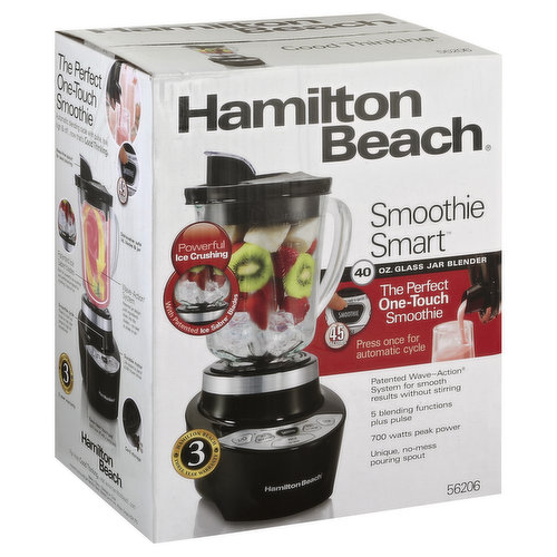 Hamilton Beach Smoothie Smart Blender with Pour Spout & 40 oz