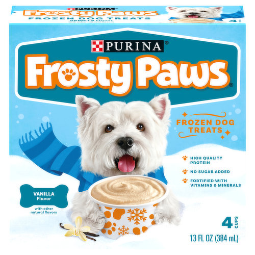 Frosty Paws Purina Dog Treats, Frozen, Vanilla Flavor