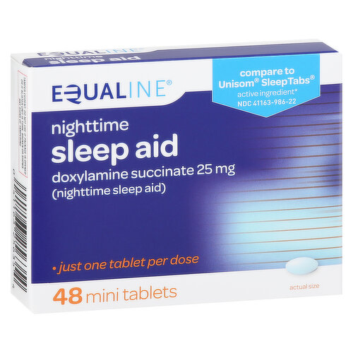 Equaline Sleep Aid, Nighttime, Mini Tablets