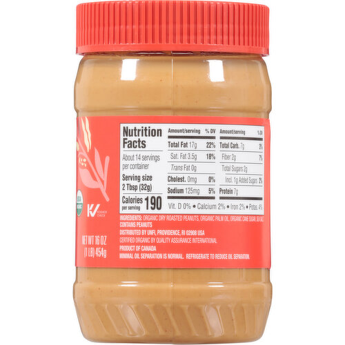Wild Harvest Organic Creamy Peanut Butter Spread