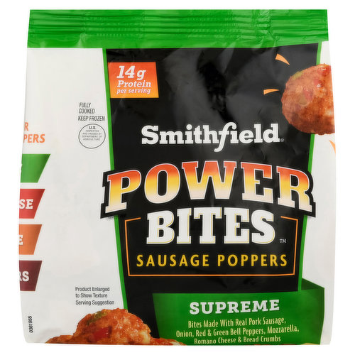Smithfield Power Bites Sausage Poppers, Supreme