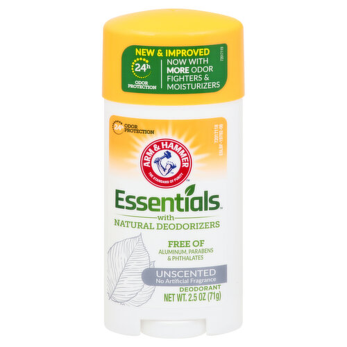 Arm & Hammer Essentials Deodorant, Unscented