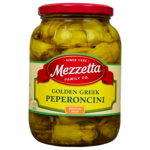 Mezzetta Peperoncini, Golden Greek, Medium Heat