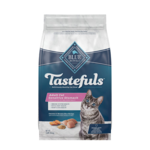 Blue Buffalo BLUE Tastefuls Sensitive Stomach Natural Adult Dry Cat Food, Chicken