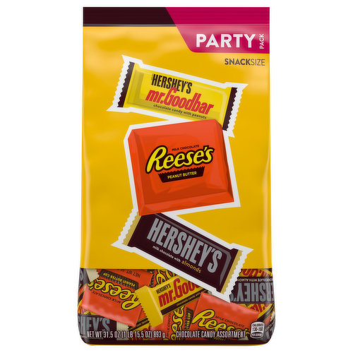 Hershey's Candy, Chocolate, Assortment, Snack Size, Party Pack