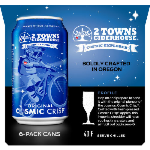 Cosmic Crisp 6 Pack, 2 Towns Ciderhouse, Cider