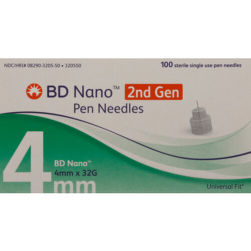 BD Nano 2nd Gen Pen Needles