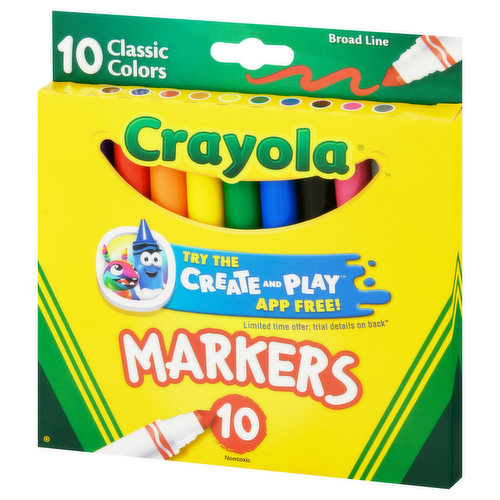 Crayola Markers Broad Line 10ct Classic