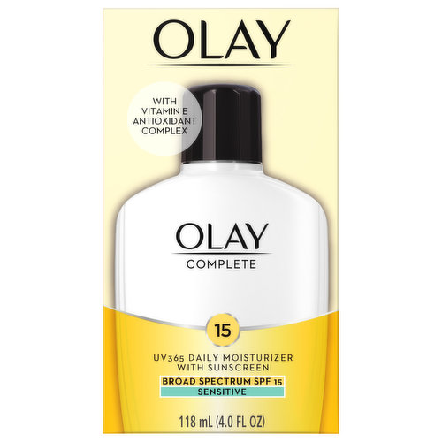 Olay Complete Daily Moisturizer, Sensitive, Broad Spectrum SPF 15