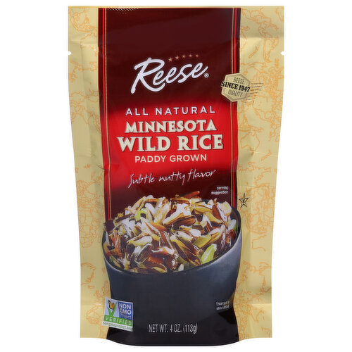 Reese Rice, Wild, Minnesota, Paddy Grown, Subtle Nutty Flavor