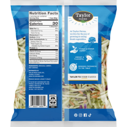 Tri-Color Coleslaw - Taylor Farms