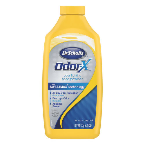 Dr Scholls Odor-X Foot Powder, Odor Fighting