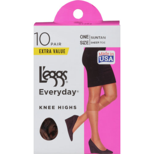 L'eggs Everyday Women's Regular Pantyhose, 8 pack 