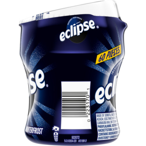 ECLIPSE Winterfrost Sugar Free Chewing Gum Bottle