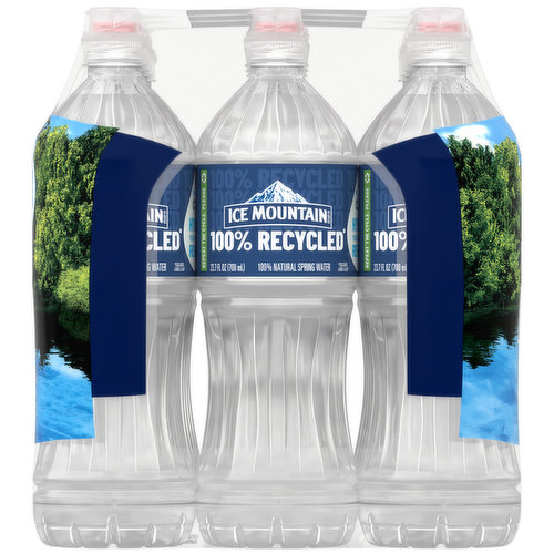 ICE MOUNTAIN Brand 100% Natural Spring Water, 23.7-ounce plastic