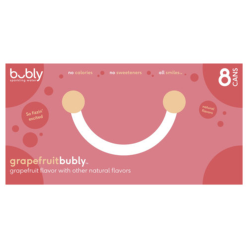 Bubly Sparkling Water, Grapefruit