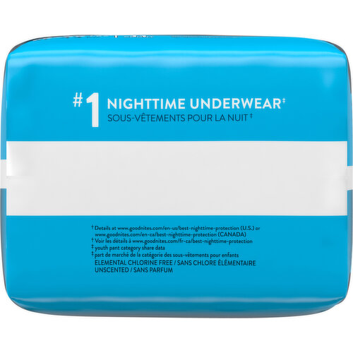 Goodnites Nighttime Bedwetting Underwear, Boys' L (68-95 Lb